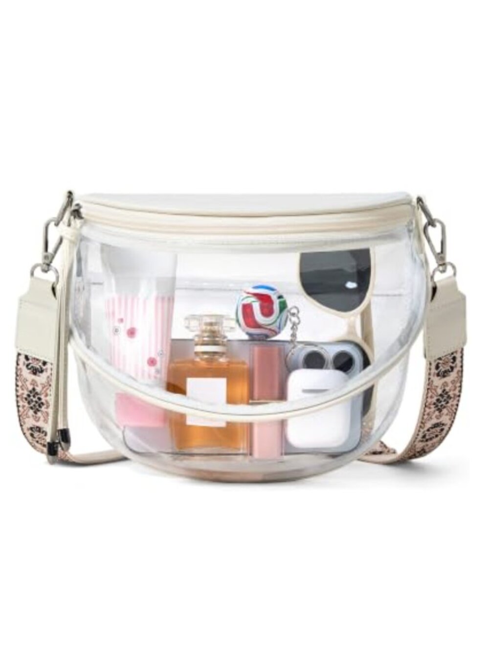 Clear Crossbody Bag Stadium Approved PVC Bum Bag Concerts Travel